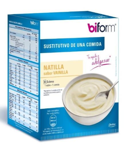 control de peso NATILLAS BIFORM VAINILLA 6 SOBRES