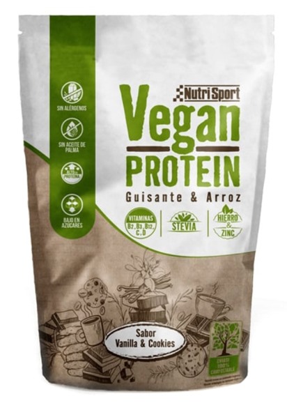 deporte VEGAN PROTEIN VAINILLA & COOKIES 468GR